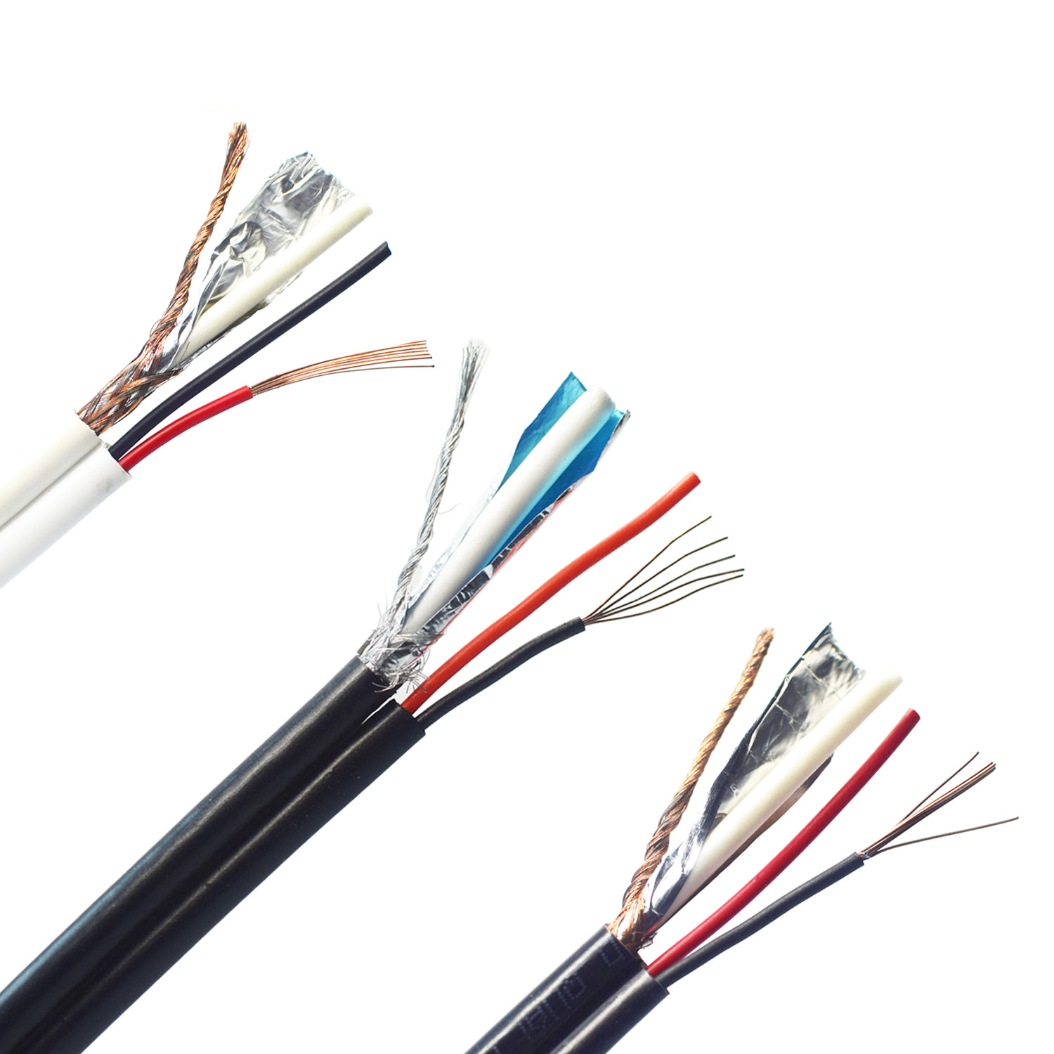 Low Loss Rg59 with Power Coaxial Cable Cord Extender