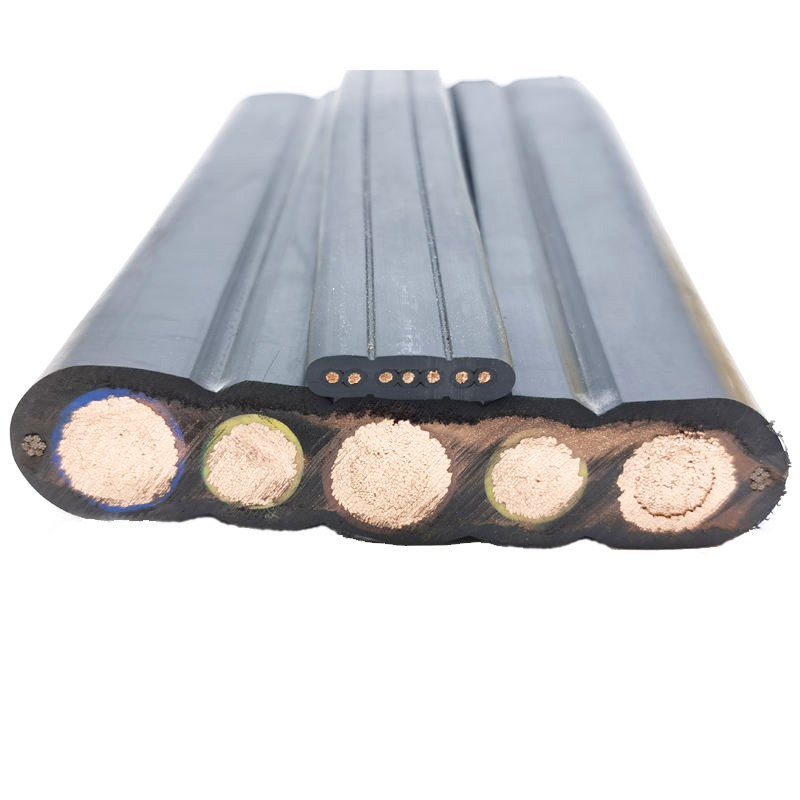 Mobile Flexible Cable 4 5 6 8 10 12 Core 25mm2 Reinforced Flat Cable for Cranes