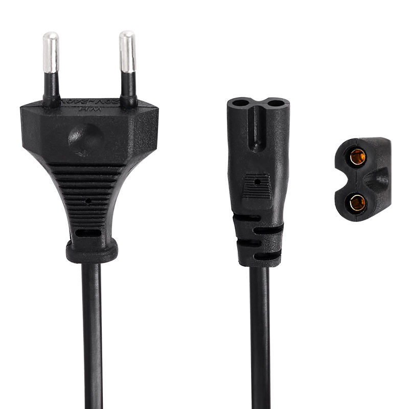 New Design Cheap 2 Pin AC Power Cord with Plug European Power Cord for EU Market