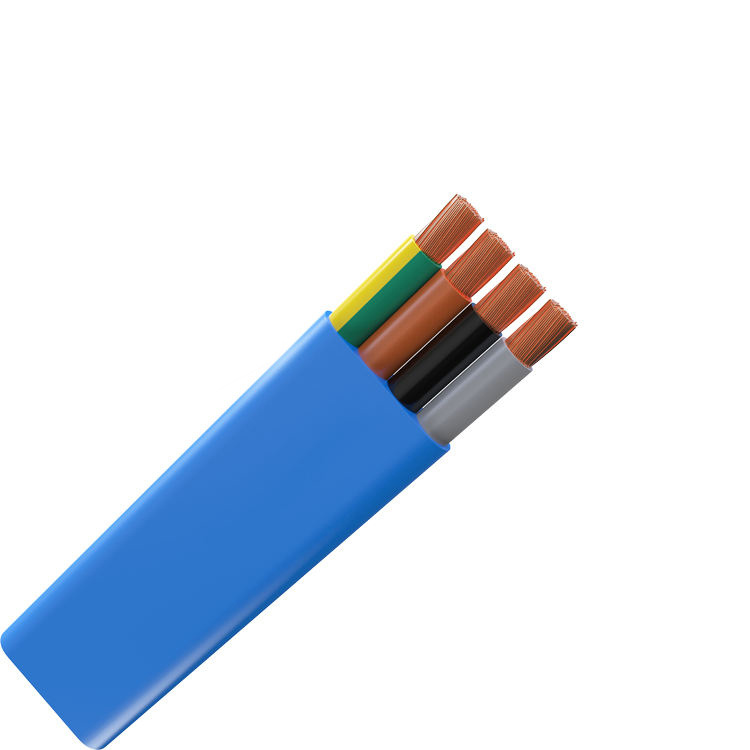 Oxygen-Free Copper Electrical Submersible Pump Power Cable 4kv 1/0AWG