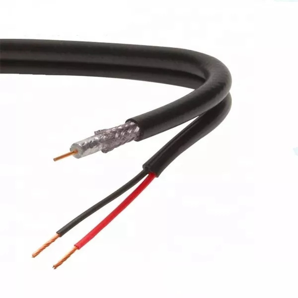 Rg59 Câble coaxial + 2 Câble d′alimentation pour CCTV