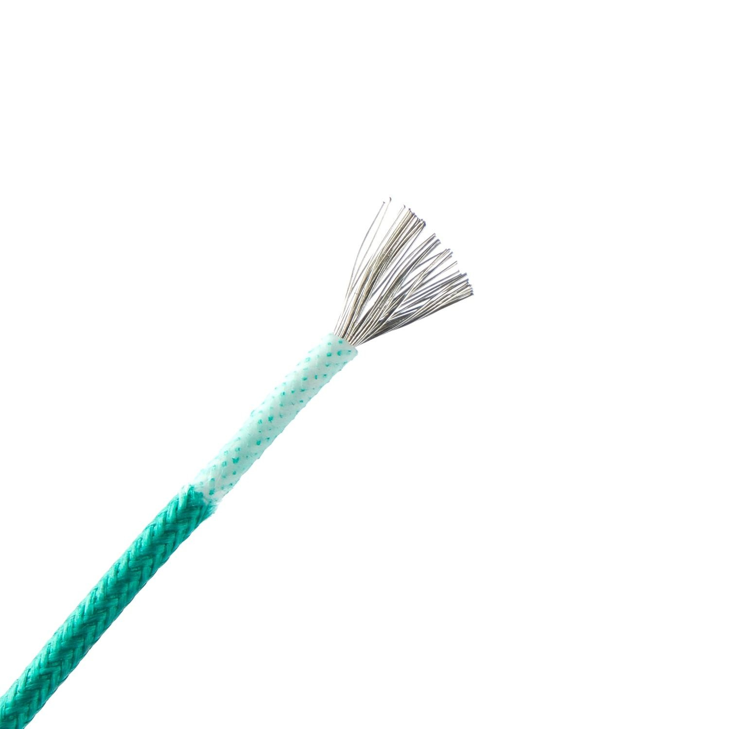 Silicona UL3075 Cable de control de goma de silicona aislado negro y verde 10AWG cable de alta temperatura