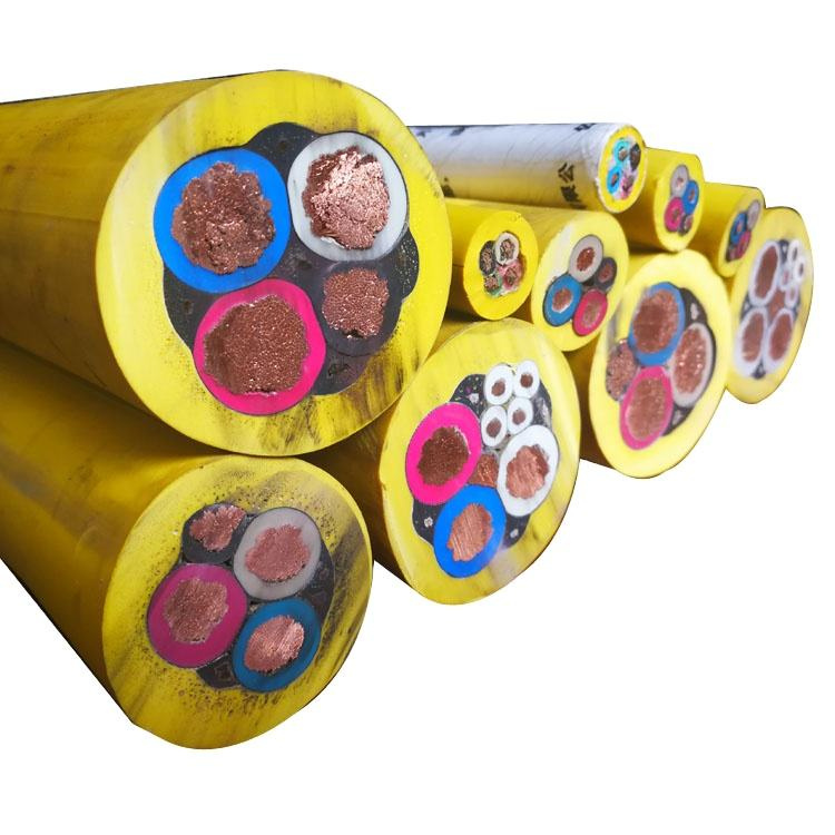Câble de mine en cuivre solide avec gaine en caoutchouc EPR 0.66/1.14kv Câble 3X25+1*16mm2