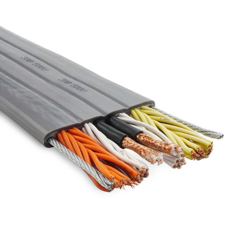 Stranded Copper Elevators Flat PVC/Rubber Flexible Cable