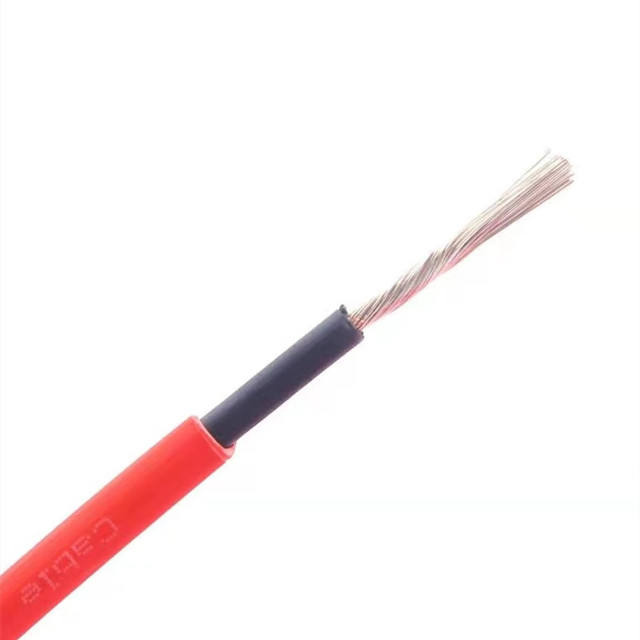 Tinned Copper DC Solar PV Cable 4mm~10mm Power PVC Sheath Solar Cable