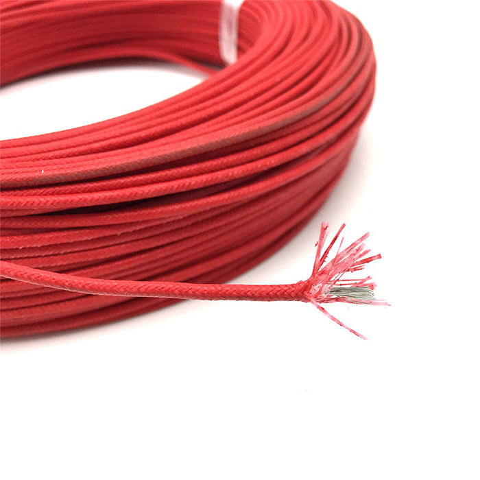 UL3122 24AWG 200 Degré 300V Fil électrique isolé en silicone tressé