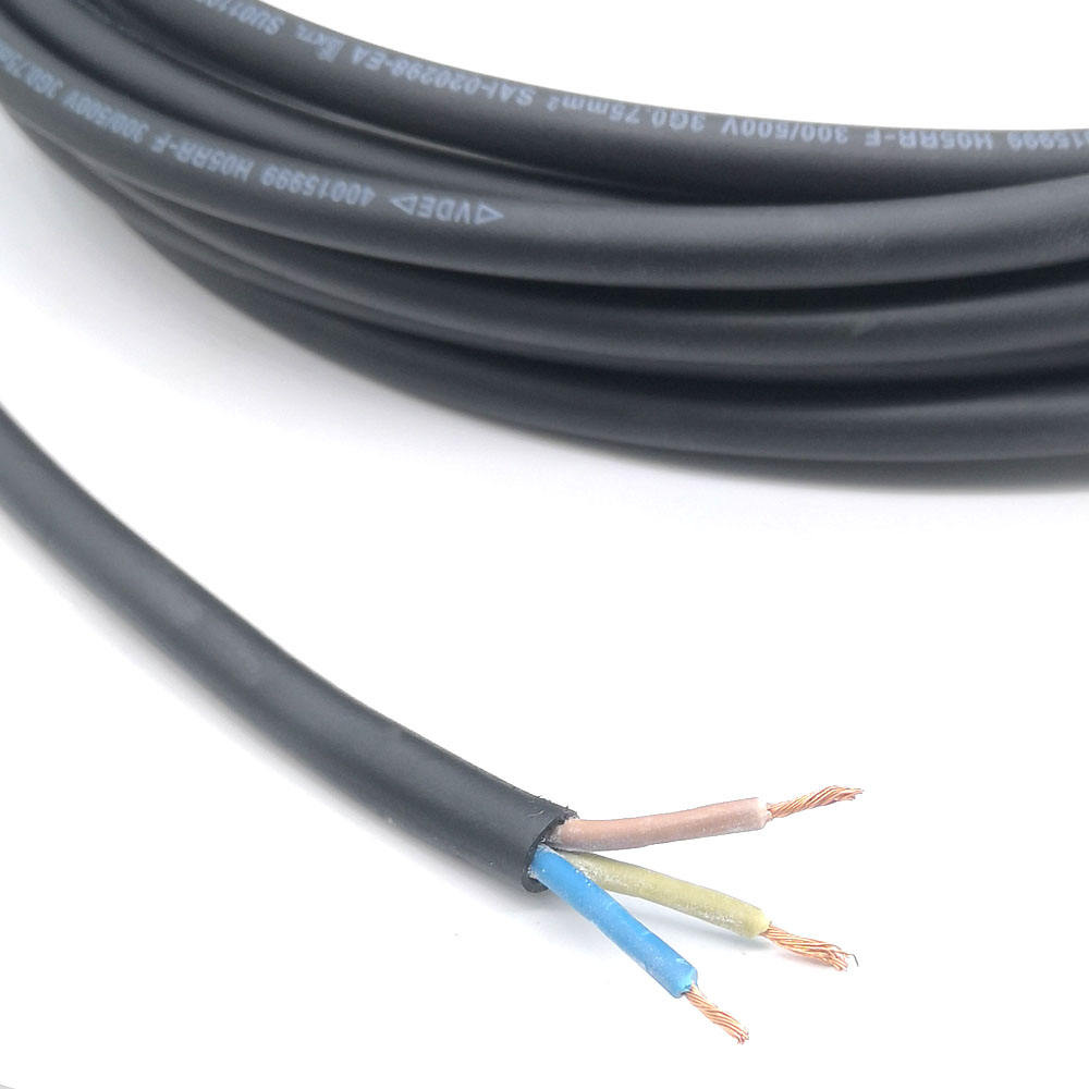 VDE H05rr-F 3X0.75/1.0/1.5/2.5mm2 Flexible Rubber Cable