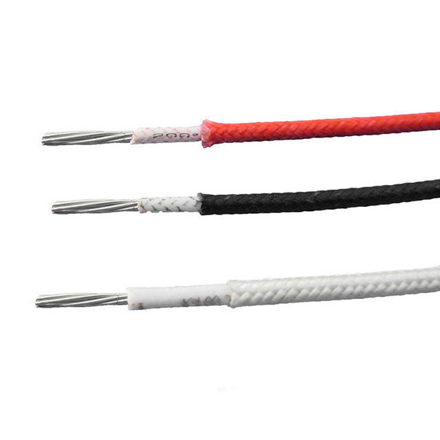Wholesale UL3122 Round Electrical Silicone Cable with Insulated Fiberglass 26AWG Copper Stranded 3/0AWG~28AWG Awm3122