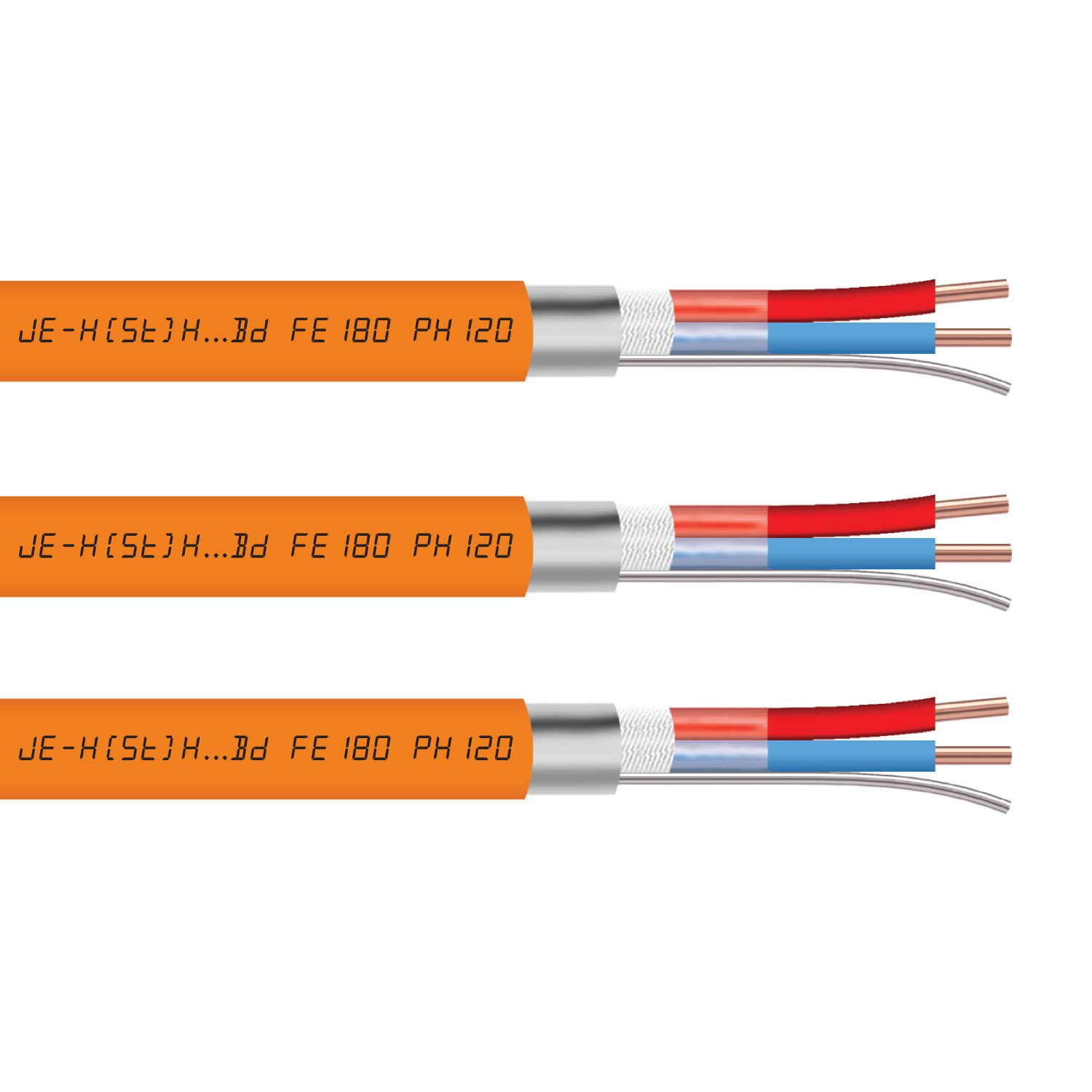 pH30 pH60 pH120 Multi Core Red Fire Resistant Alarm Cable