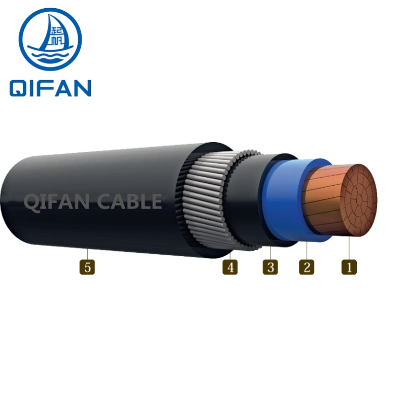 0.6/1 (1.2) Kv Low Voltage Al (Cu) /XLPE/PVC/Awa/PVC 1*10mm2 1*16mm2 1*25mm2 Copper/Aluminum XLPE Insulated Armored Cable