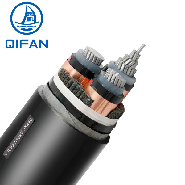 26/35 (40.5) Kv Copper/ Aluminum Conductor Three Core 3*120mm2 XLPE Insulated Cts Unarmored Cable