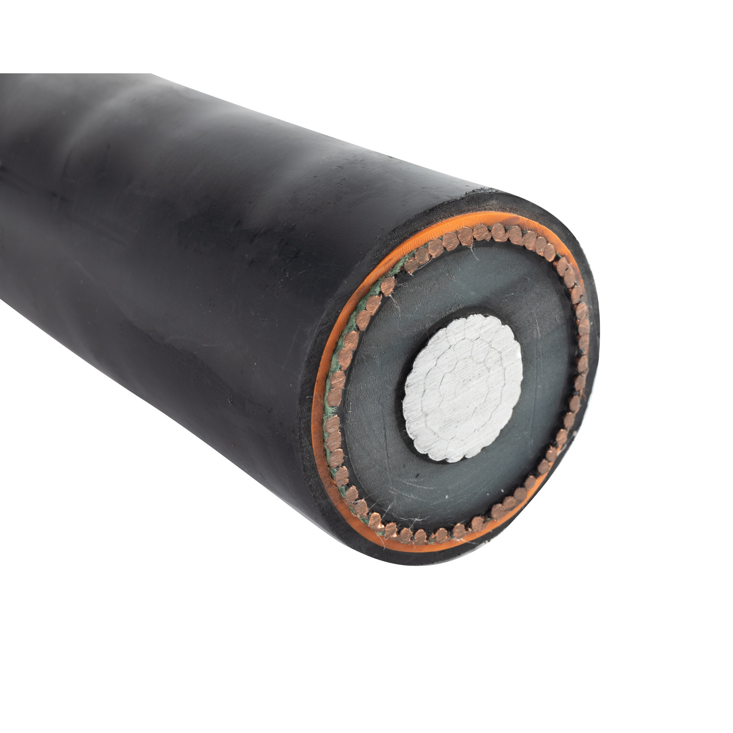 38/66kv Cu/XLPE/Cws/Lat/HDPE (PVC) 185mm2 Single-Core Hv Ehv High Voltage Cable