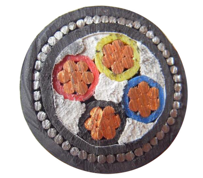 600/1000V 3X150mm2 Câble en cuivre XLPE Yjv32 Câble d′alimentation armé Swa Awa