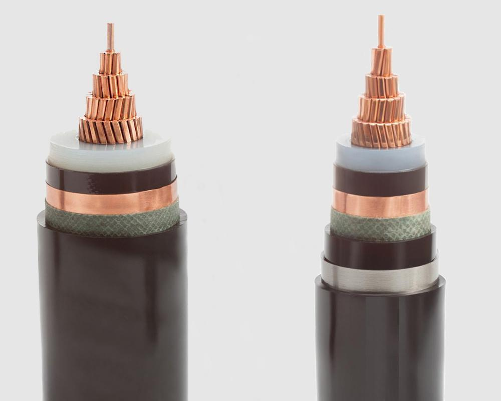 8.7/15 (17.5) Kv Copper/ Aluminum Conductor Single Core 500mm2 XLPE Insulated Cts Awa Armored Cable