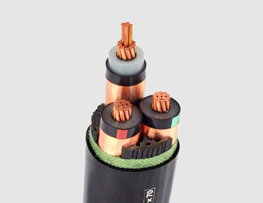 8.7/15 (17.5) Kv Copper/ Aluminum Conductor Three Core 3*50mm2 XLPE Insulated Cts Unarmored Cable
