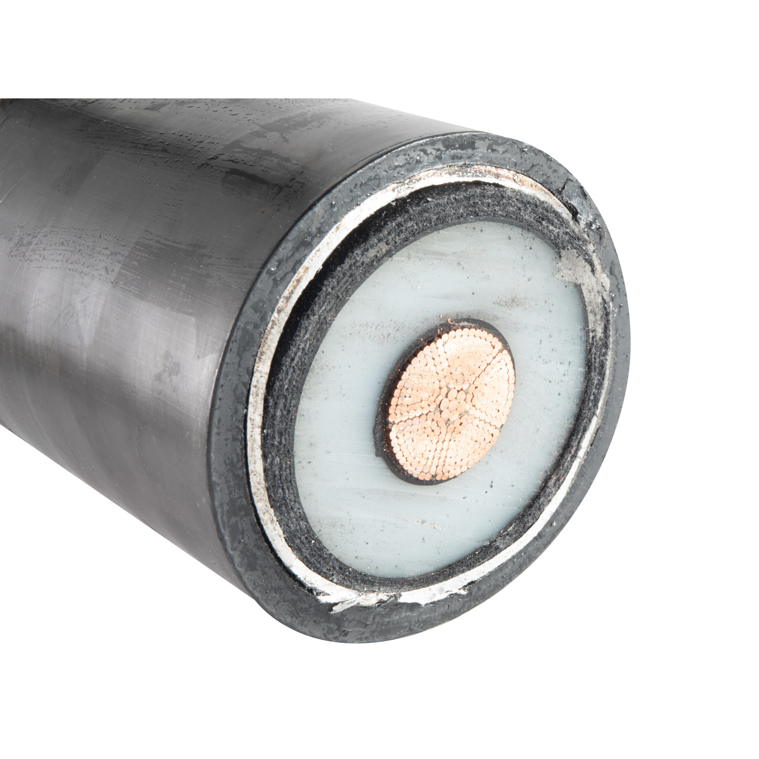 Cu/XLPE/CAS/PVC 38/66kv Câble de puissance souterrain à un seul conducteur 185sqmm isolé en XLPE