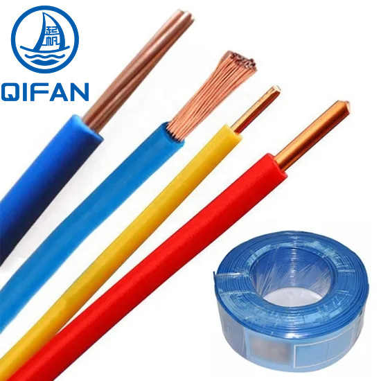 PVC Cable Building Insulation Copper Conductor Flexible Electric Wire H07V-U