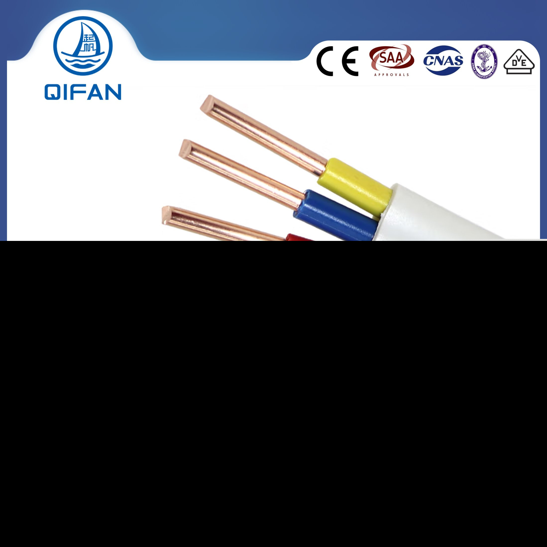 PVC Sheathed Copper Conductor SAA Asnz 5000 2.5mm2 4mm 6mm 10mm TPS Cable