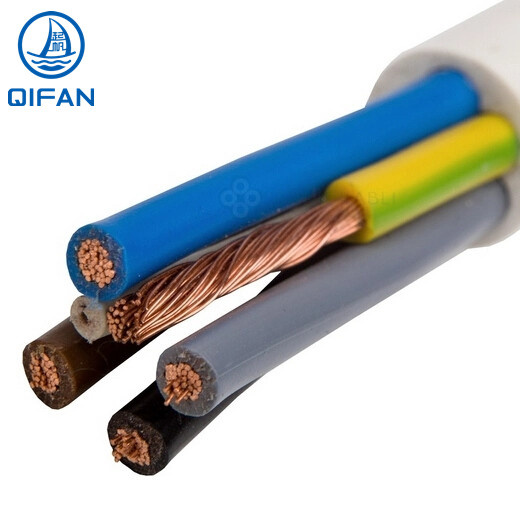 Qifan 300/500V H05VV-F Rvv Cable Multicore 0.75mm2 Brown White Red Green Y-G 200 Engineer 25 Years Warranty