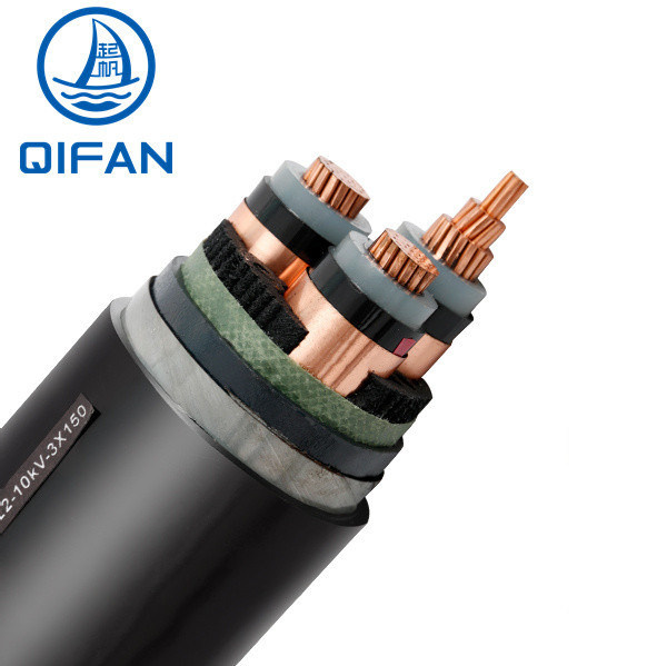 Qifan 33kv XLPE Insulated PVC Sheatd Aluminum Copper Underground Armoured Medium Voltage Power Cable