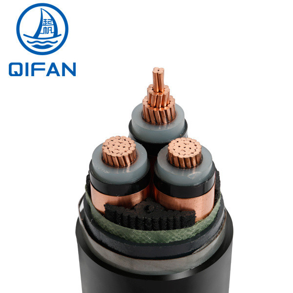 Three Core XLPE Insulated Copper Tape Screen Unarmored Cable with Copper Conductor