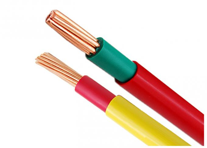 Two Layer PVC Insulation Electrical Cable Wire Single Core Stranded Copper
