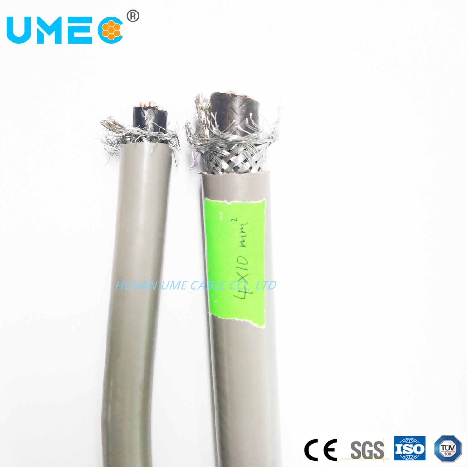 0.6/1kv Norme IEC 60332-1 Câble Ymvkas pour installations fixes Câble tressé Câble de drainage