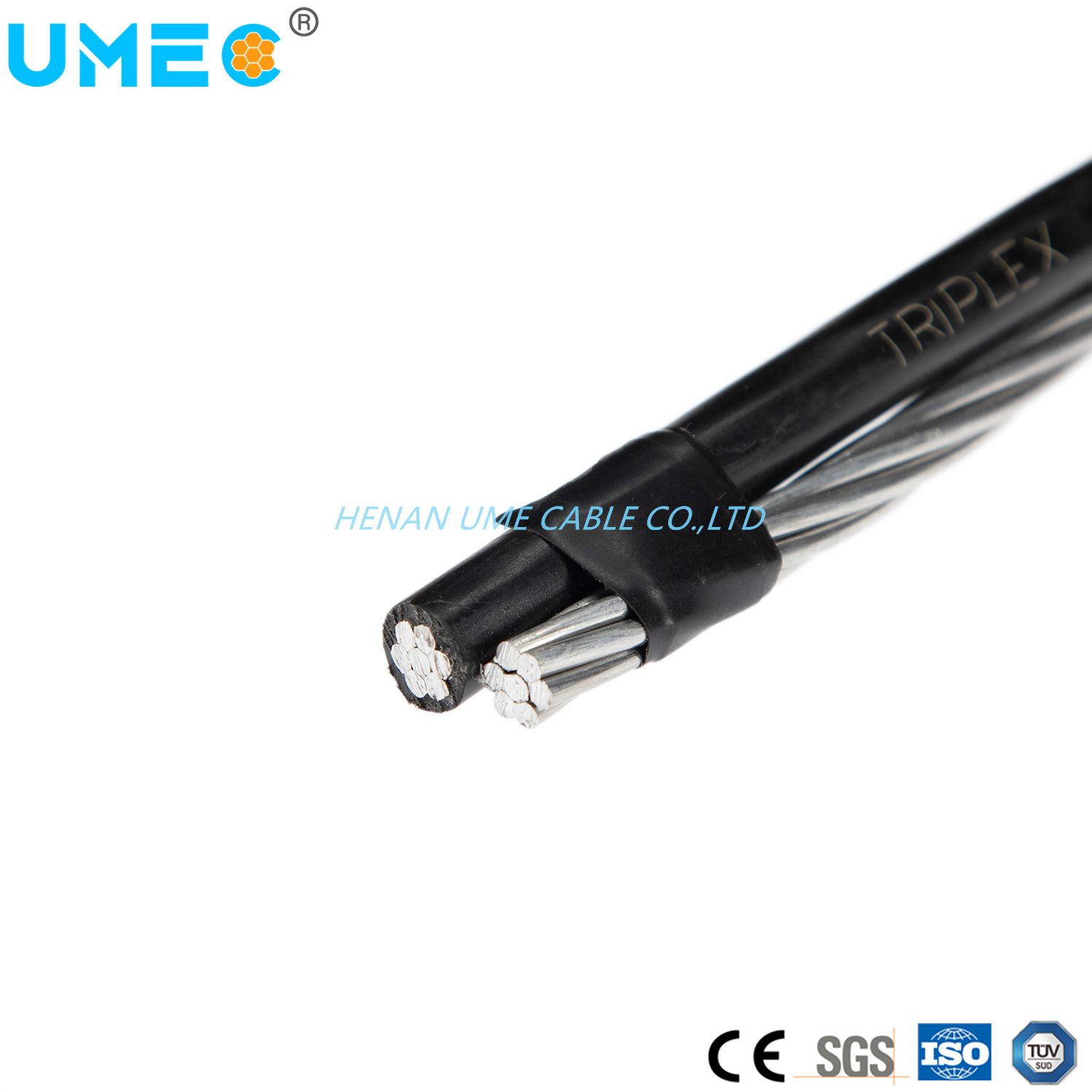 1/0 AWG Malemute/Bull/Heeler Duplex Service Drop Cable
