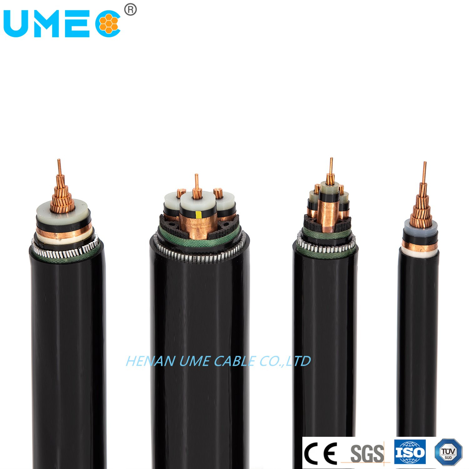 12/20kv 12.7/22kv Three Cores Al/Cu XLPE/PVC Armoured Power Cable