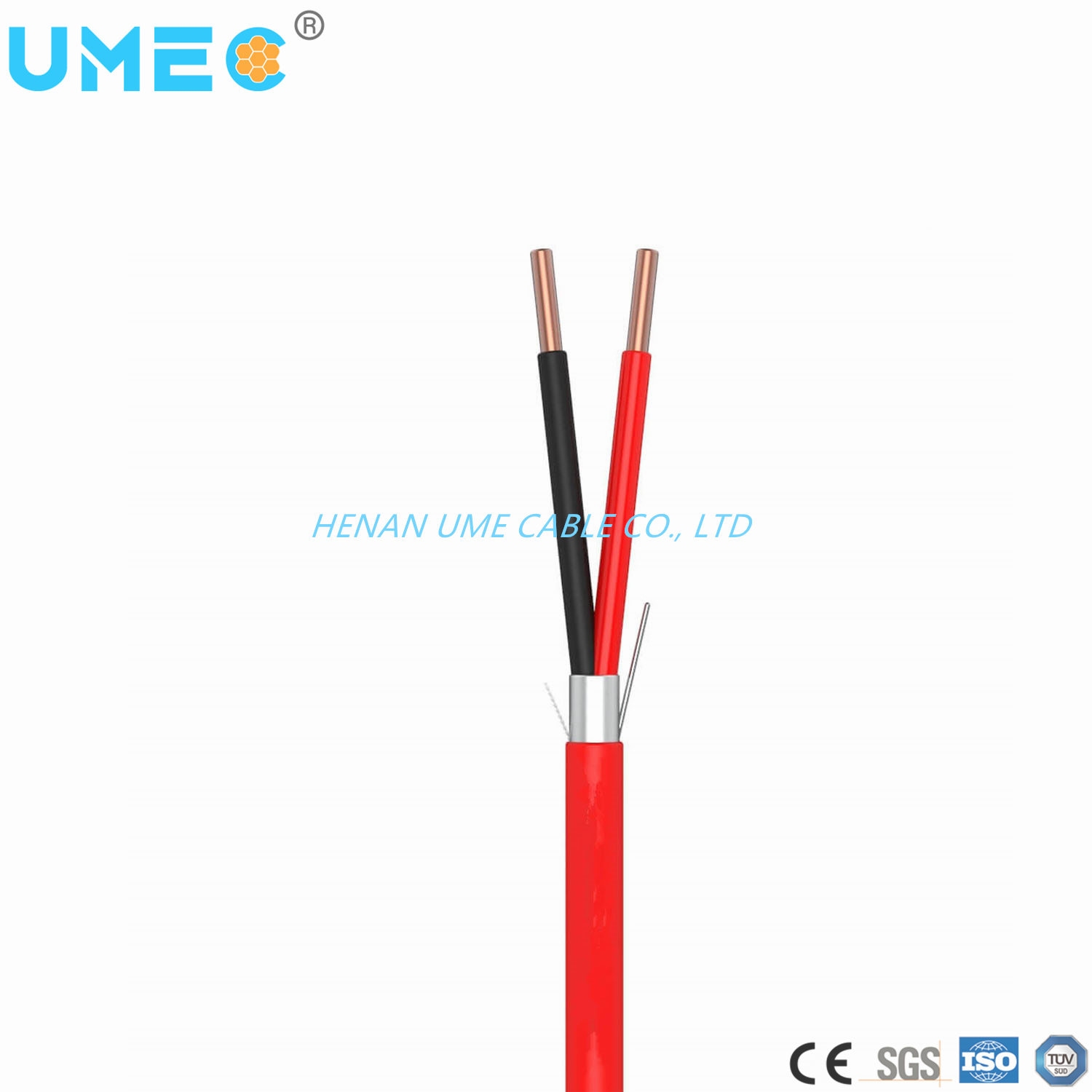 China 300/500V Cable de alarma contra incendios trenzado sólido fabricante y proveedor