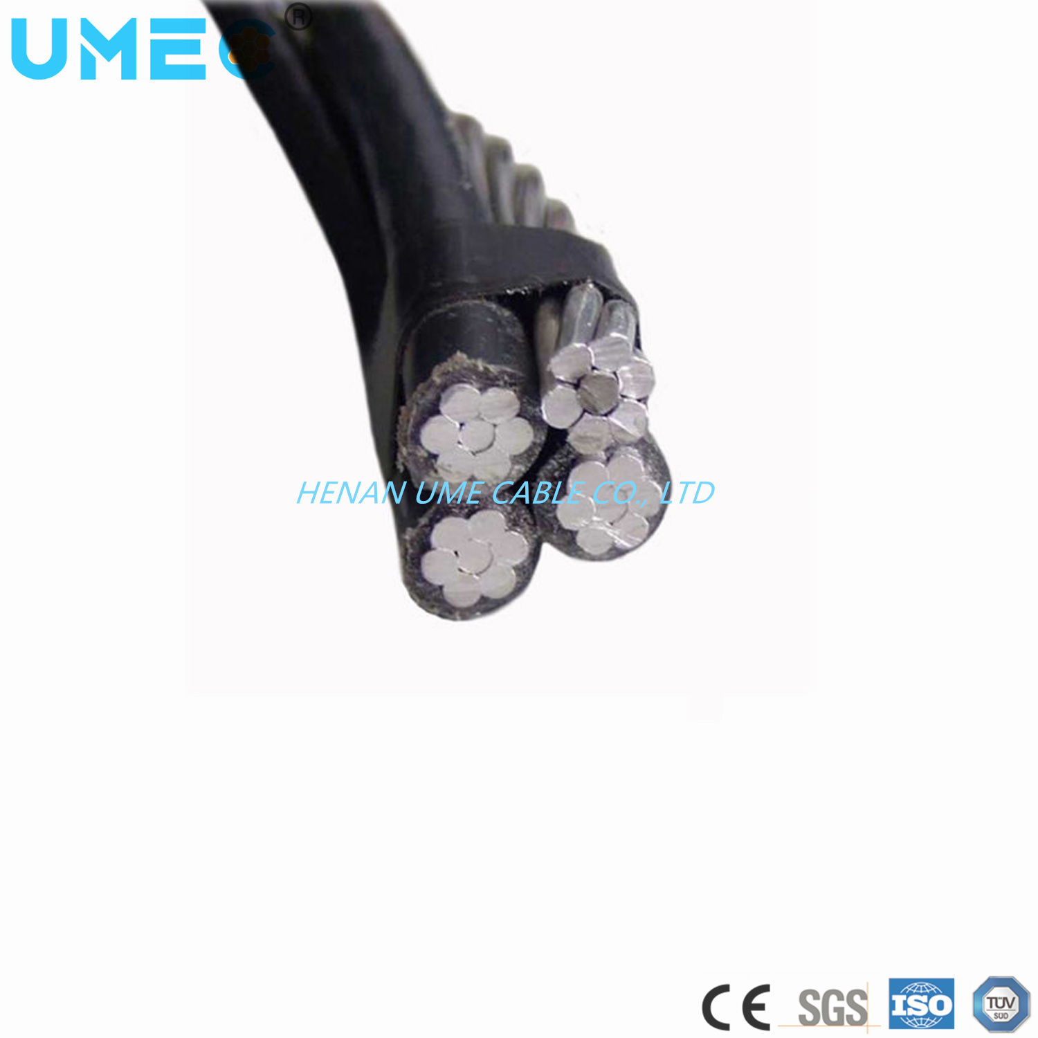 4 Conducteur en aluminium à isolation XLPE en brins 2/4AWG Câble de service quadruplex Pinto Mustang
