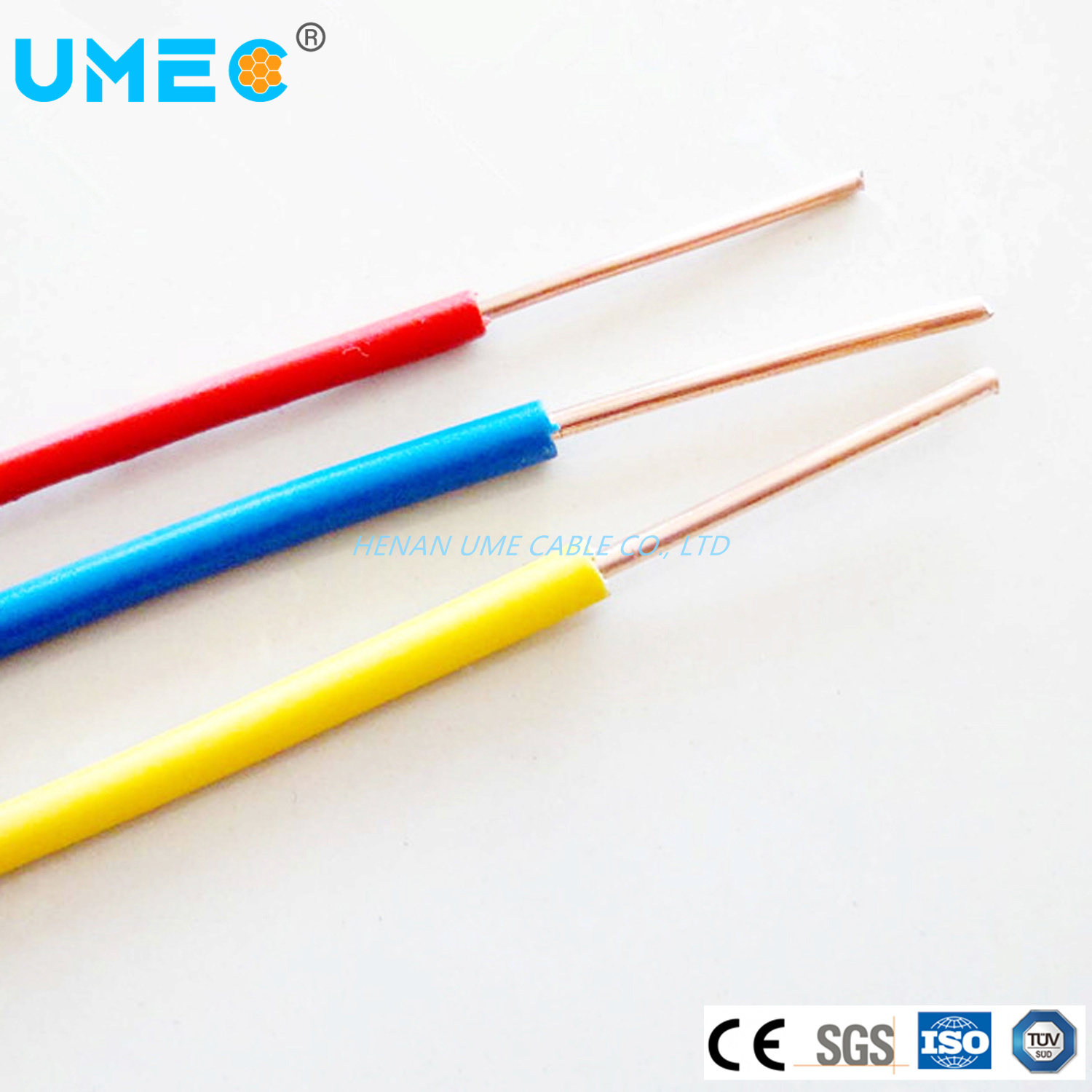 Chine 450/750V Câble électrique isolé en PVC H07V-U fabrication et fournisseur
