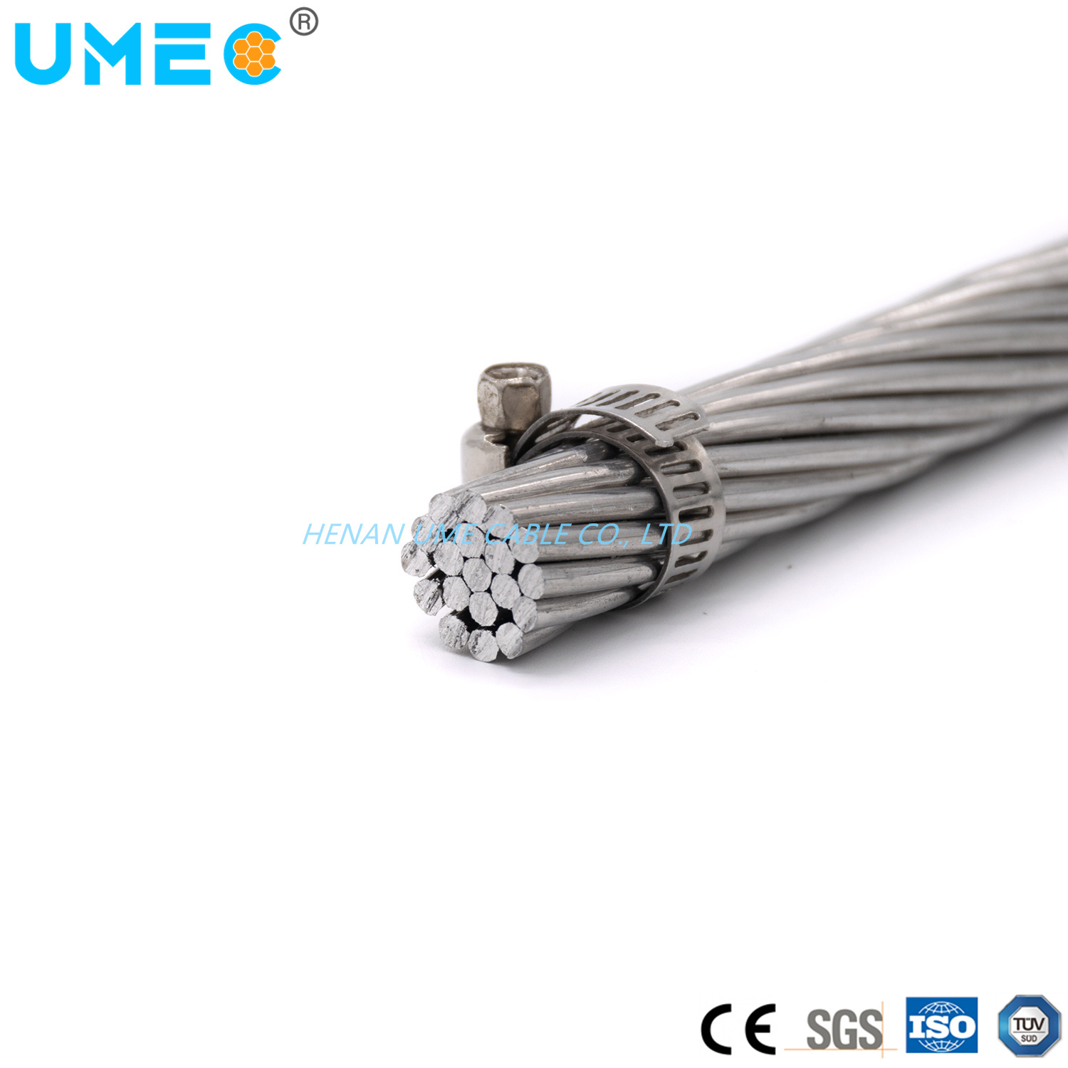 6201 Conducteur en alliage d′aluminium nu AAAC Câble électrique 25mm2 50mm2 70mm2 95mm2 120mm2 150mm2 240mm2 Câble d′alimentation