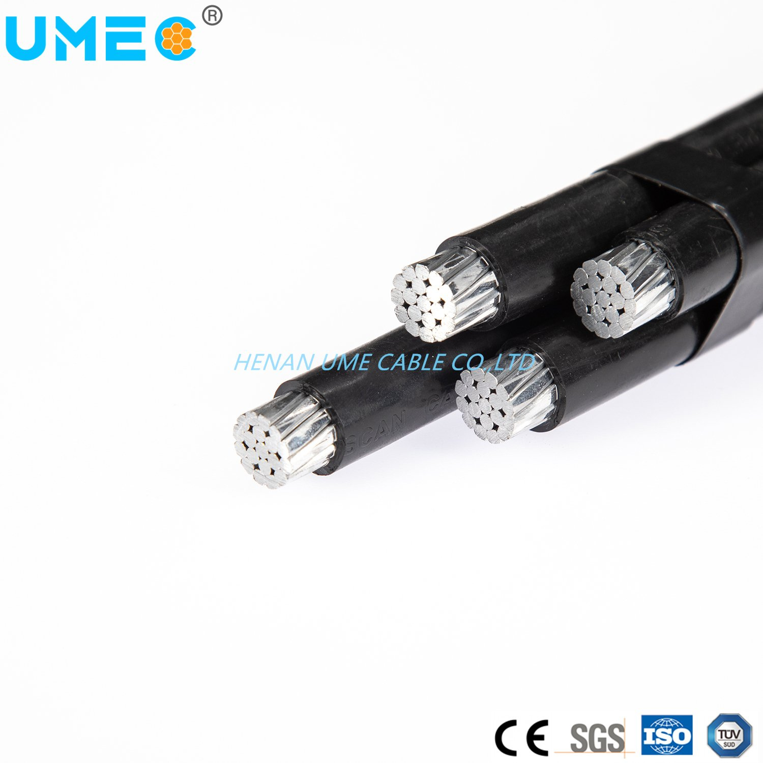 ASTM Standard Aerial Bundled ABC Cable Quadruplex Service Drop Cable