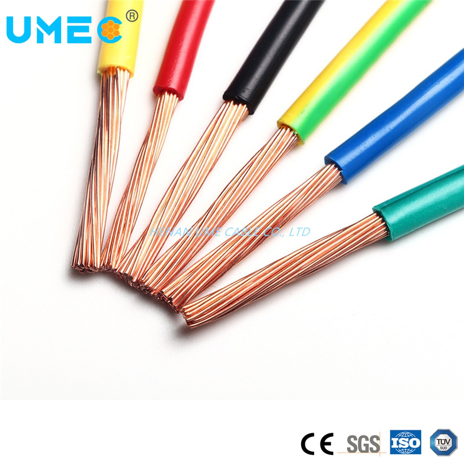 Fil de construction de maison en cuivre conducteur isolé en PVC pour mise à la terre, usine d′origine en Chine, conforme à la norme ASTM