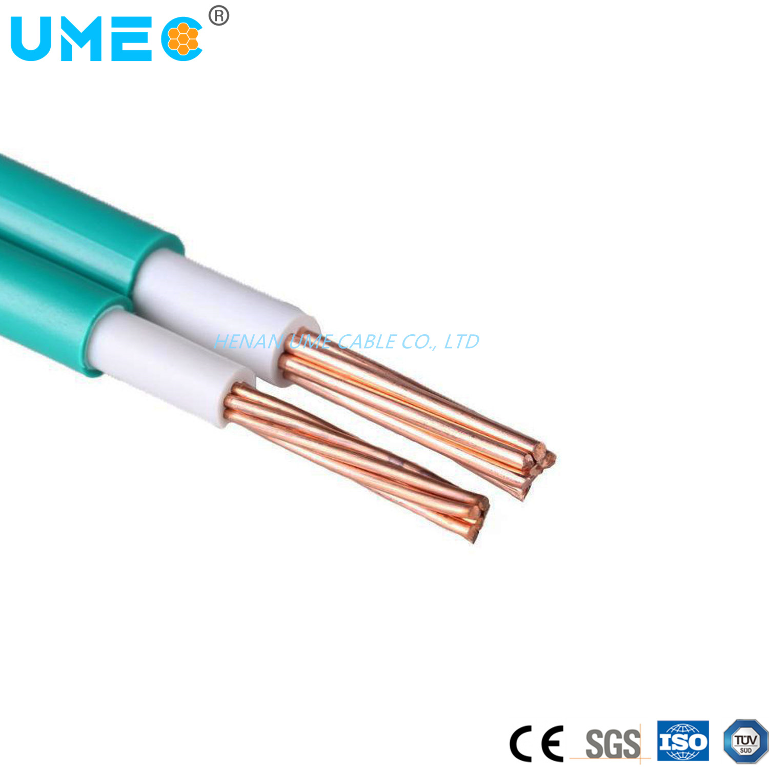 Fábrica Elétrica Direta Resistência ao Fogo Retardante de Chama BVV Blvv 25mm2-185mm2 Cabo de Fio Estriado