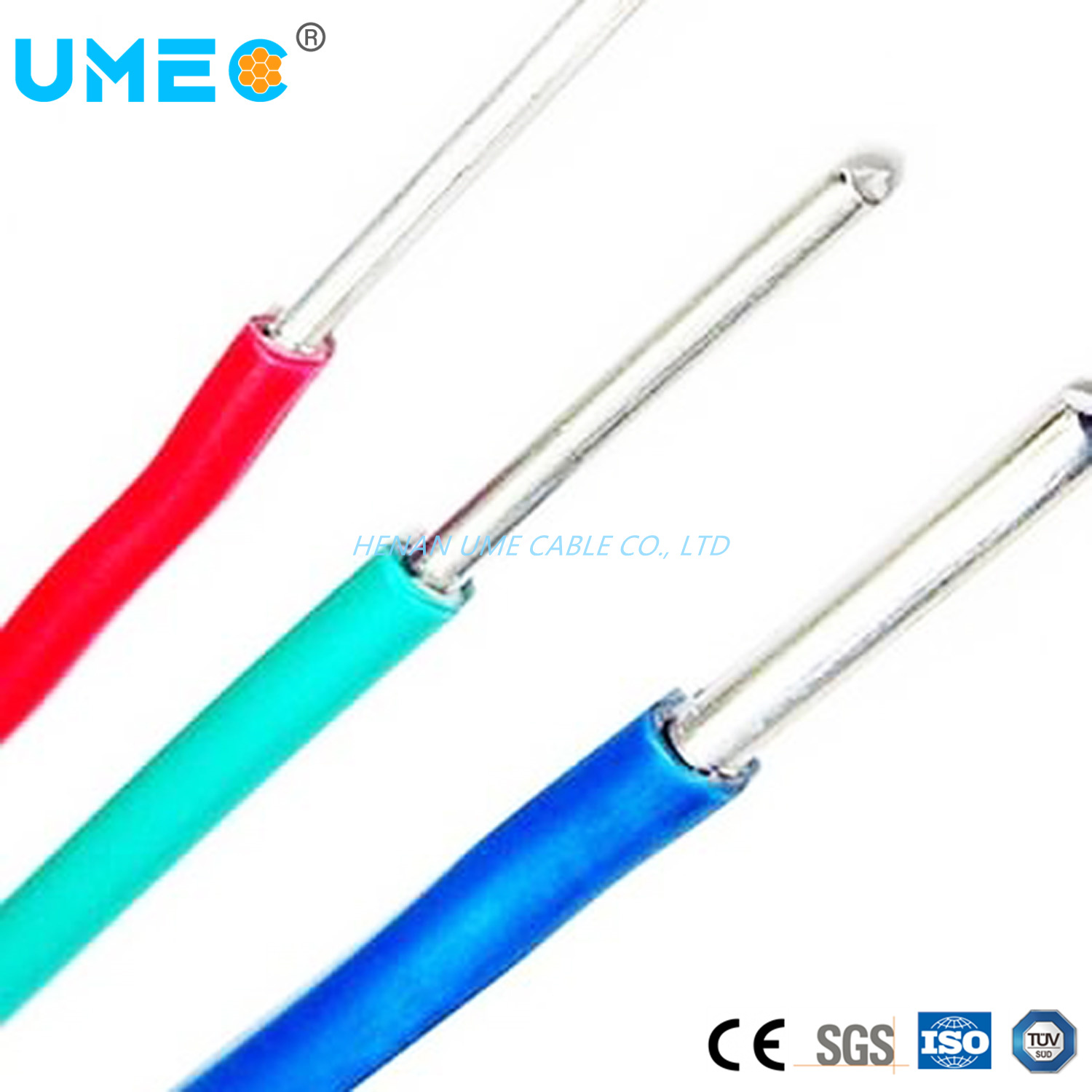 Electrical Wire 300/500V 450/750V 0.5mm 0.75mm 1.0mm 1.25mm 2.5mm Copper Aluminum PVC Building BV Blv Cable