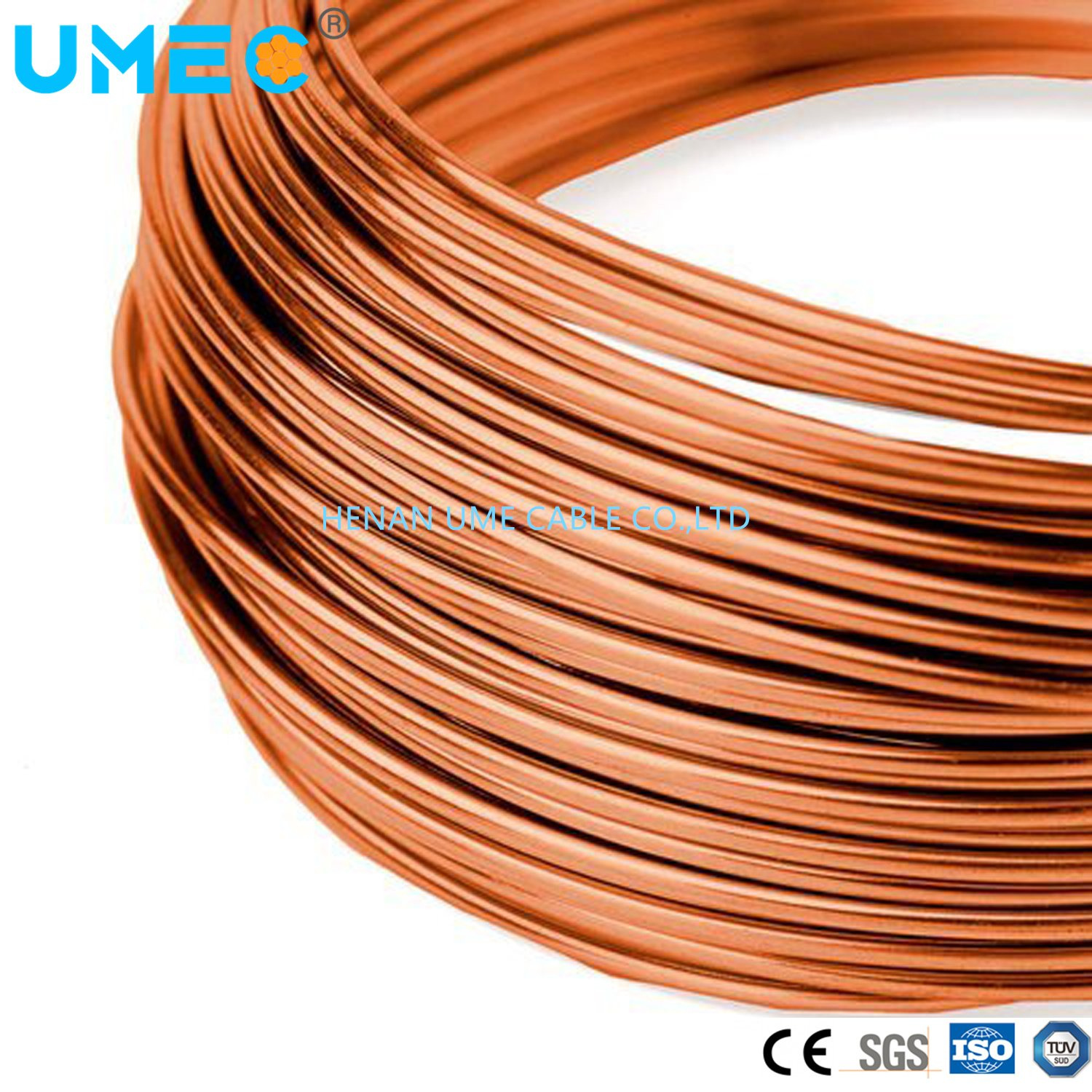 Enameled Aluminum/Copper Winding Wire for Transformer 10 20 30AWG Enamelled Copper Flat Wire for Generator Winding Magnet Wire