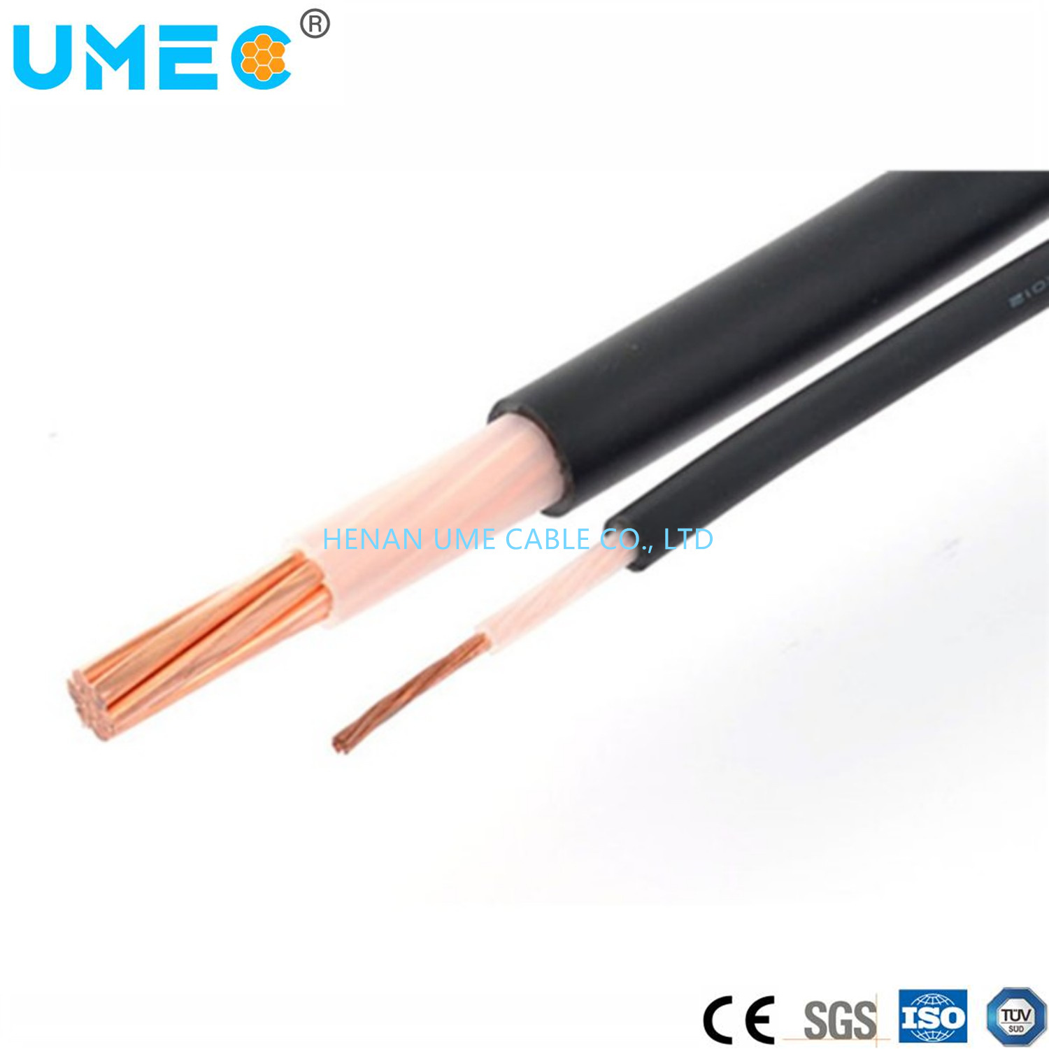 H1z2z2-K Cable 1.5mm2 2.5mm2 4mm2 6mm2 Electrical Copper Stranded Wire ISO Certified Solar PV Cable Price