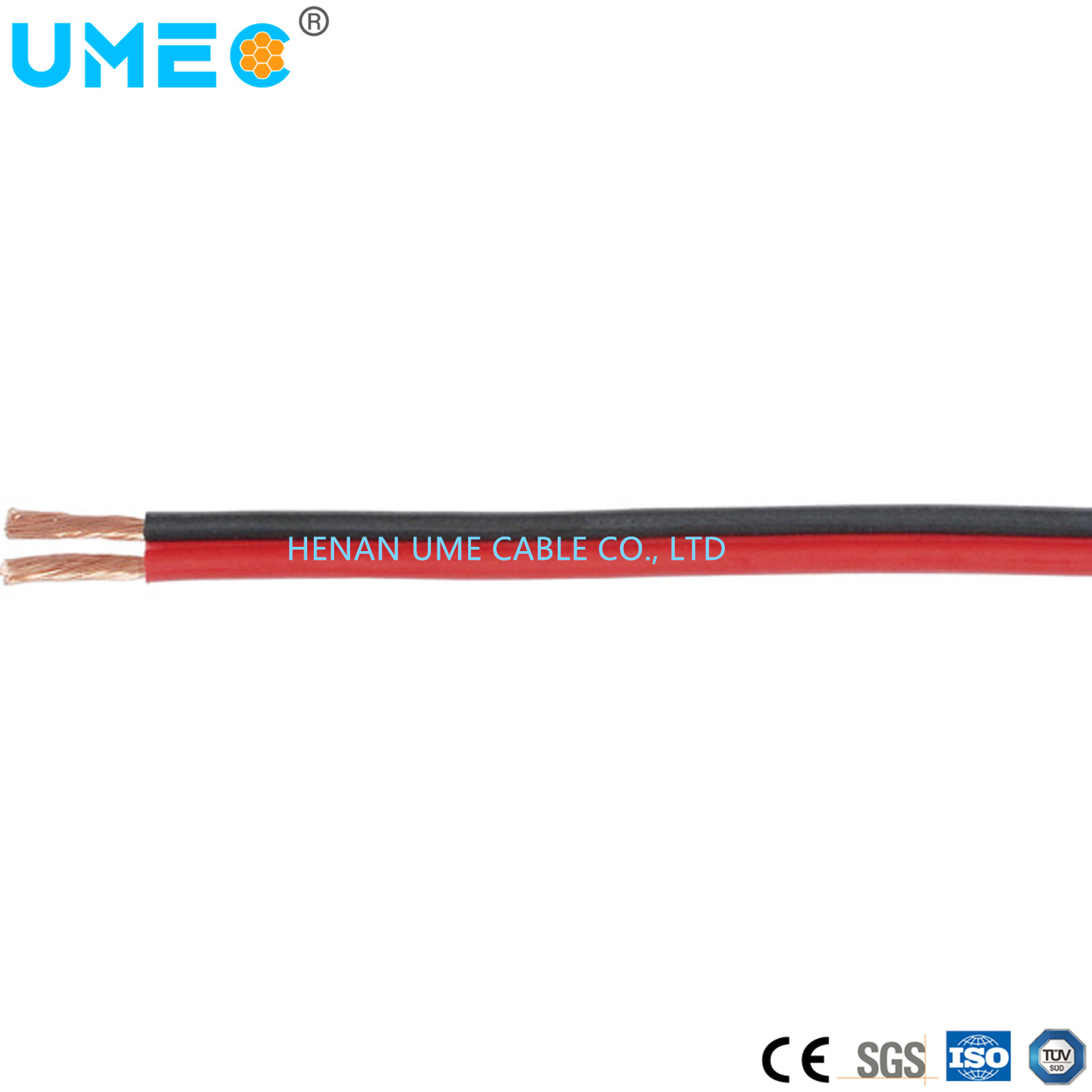 Câble de haut-parleur intérieur en cordon zip, câble de lampe, conducteur en cuivre étamé, isolation en PVC