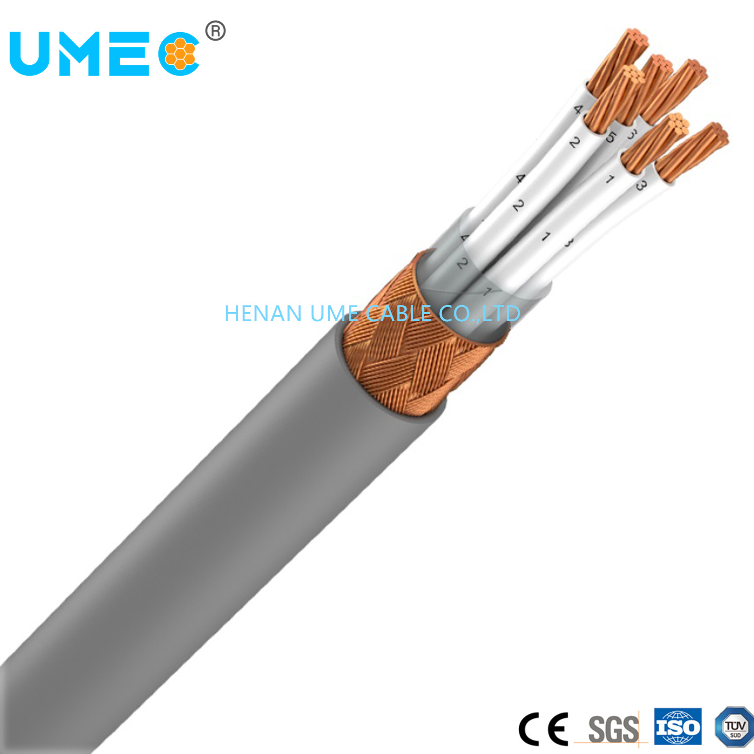 Câble d′instrument blindé torsadé câblé armé