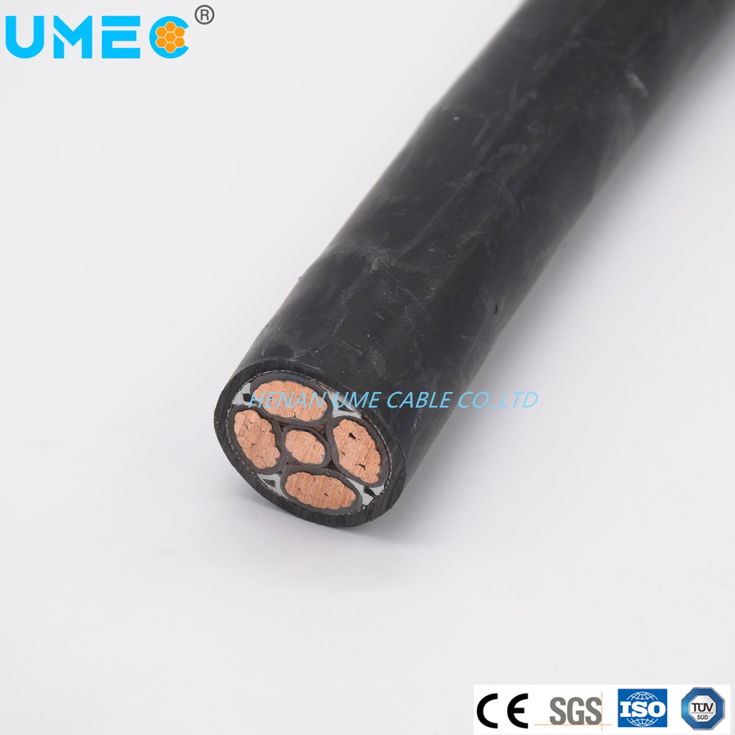 Câble d′alimentation à faible tension 3.6/6kv Cu/XLPE avec isolation et gaine en PVC
