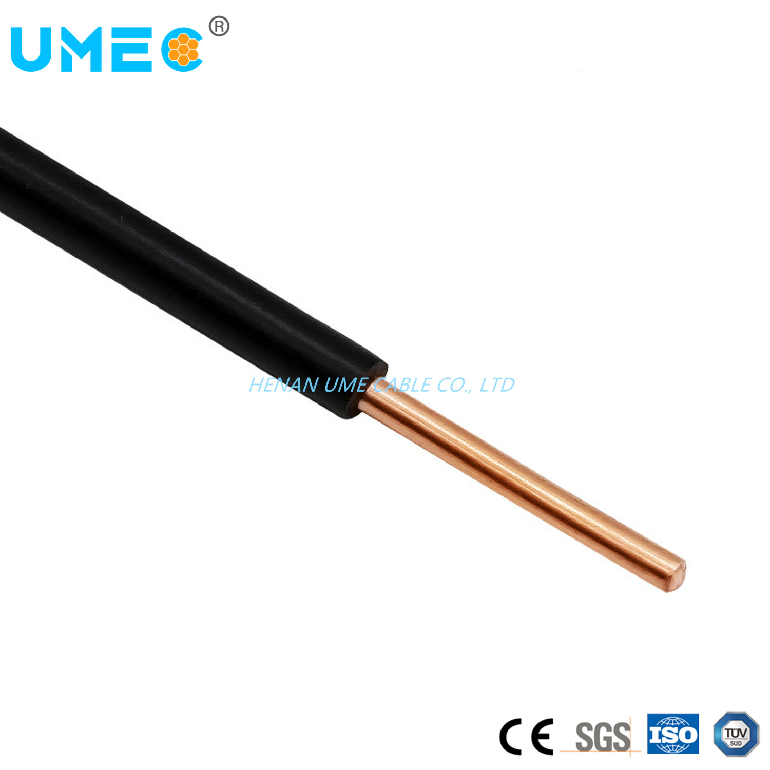 Low Voltage 450/750V Electrical Power Cable Nyaf Tw Thw (Cu/PVC-Flame Retardant) Electrical Wire