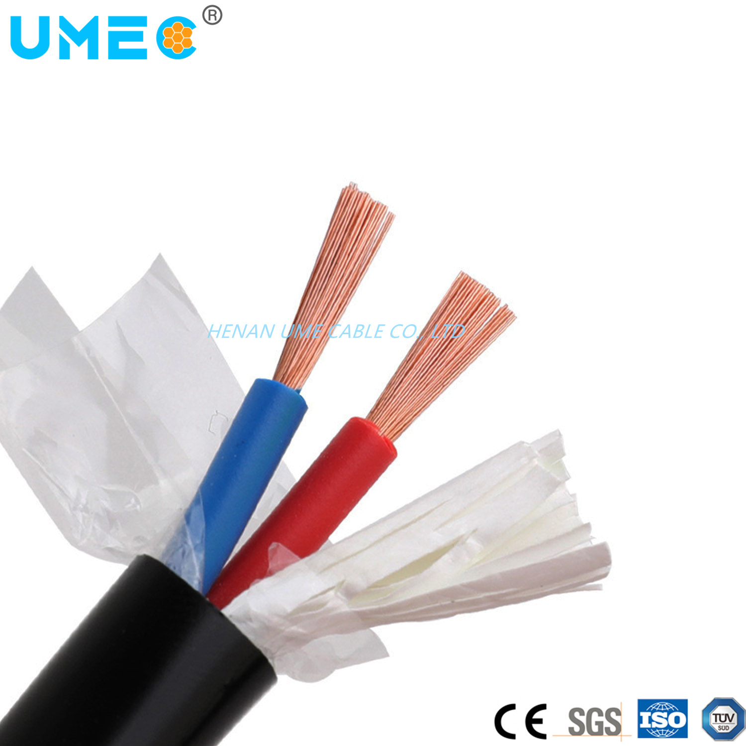 Cable de múltiples núcleos 2 3 4 5 Cable flexible de cobre Rvv H05VV-F Cable flexible Myym