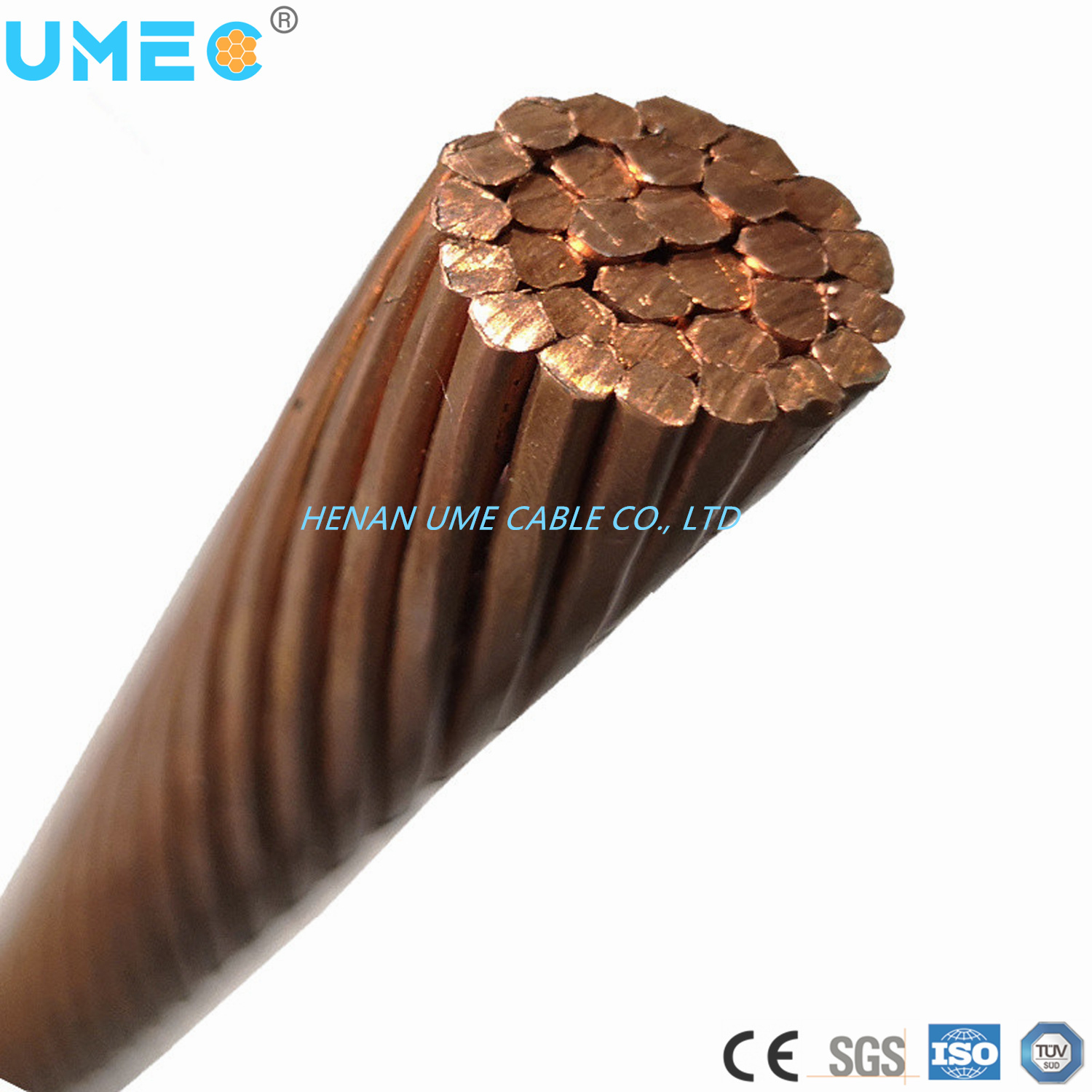 Overhead Conductor Bare Solid or Strand Copper Wire Bare Copper Conductor