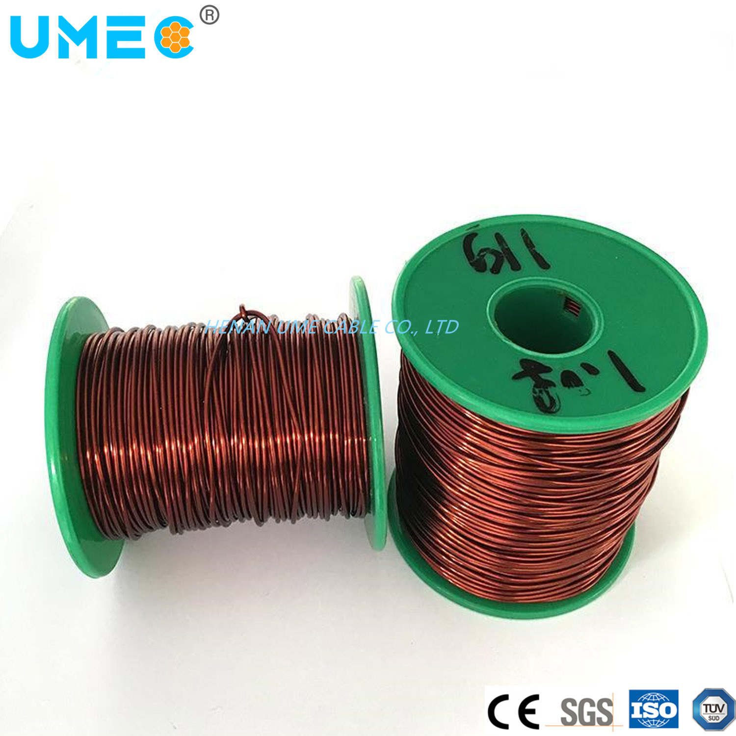 Fio de Poliamida Imida 14 AWG a 44 AWG Boa Resistência ao Calor e Força Mecânica Fio Esmaltado
