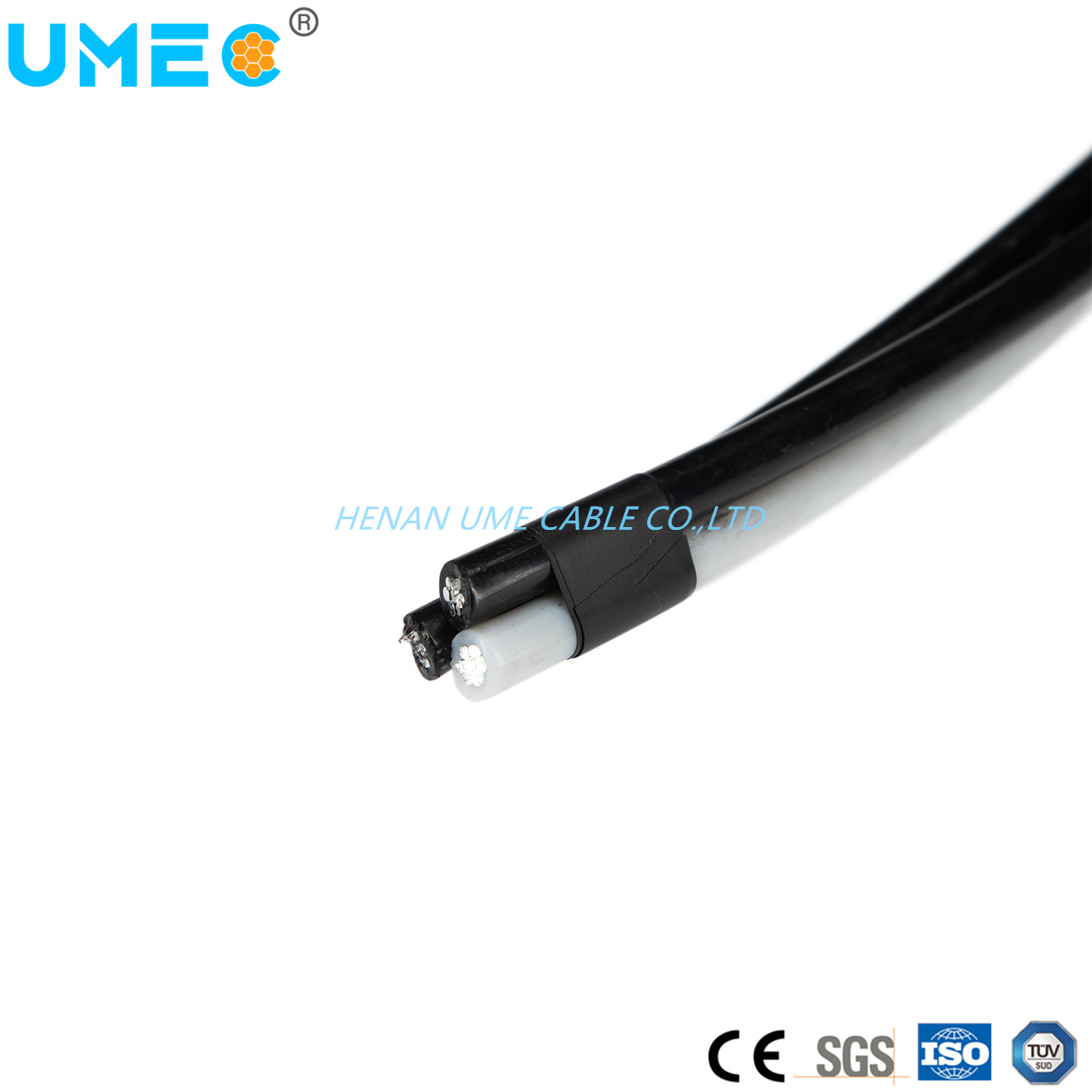 Câble de service de chute neutre messager AAAC triplex 6AWG Hippa