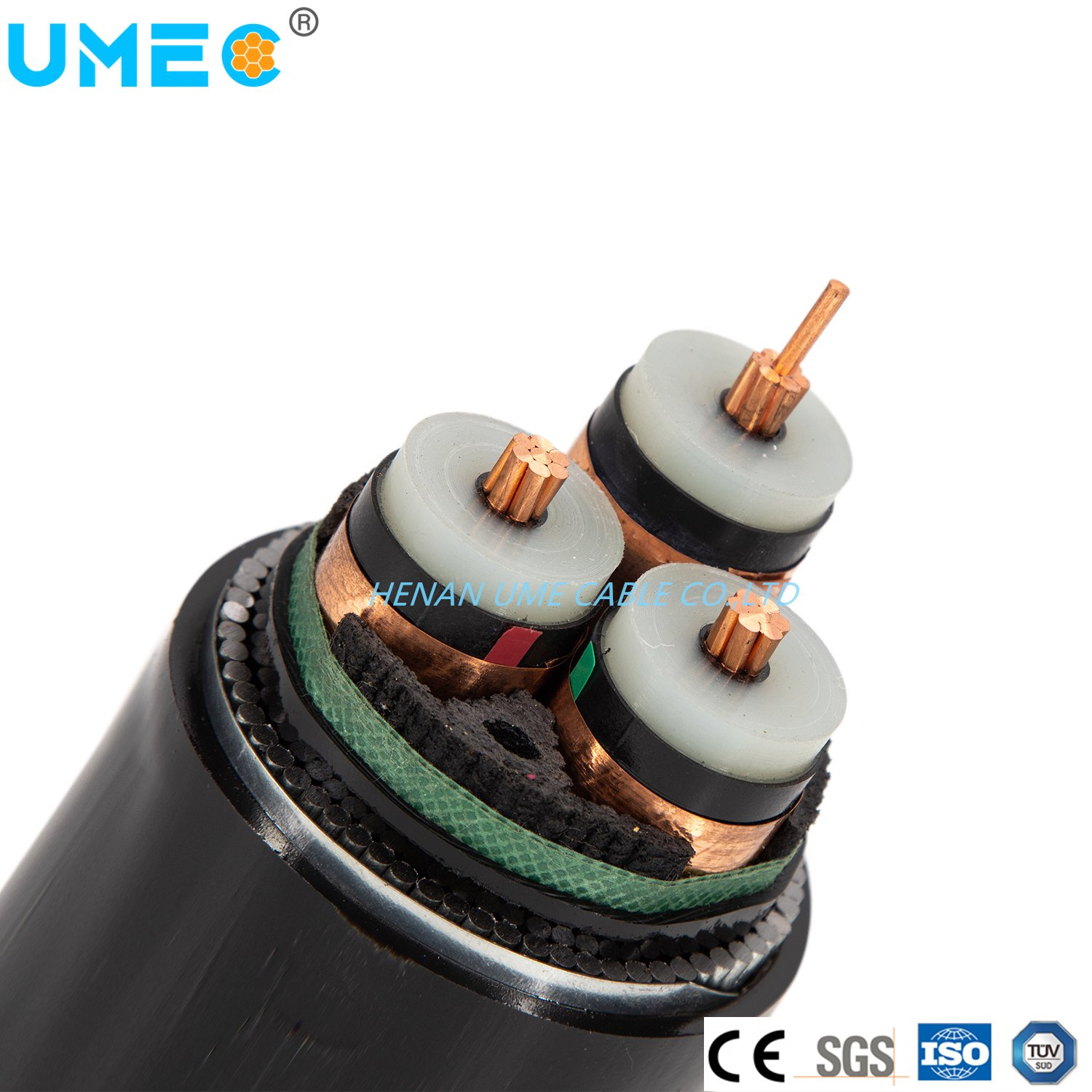 Cabo de Potência Armado Subterrâneo de Cobre Estanho Isolado em XLPE com Jaqueta de PVC 4 Preço do Cabo de Potência Armado