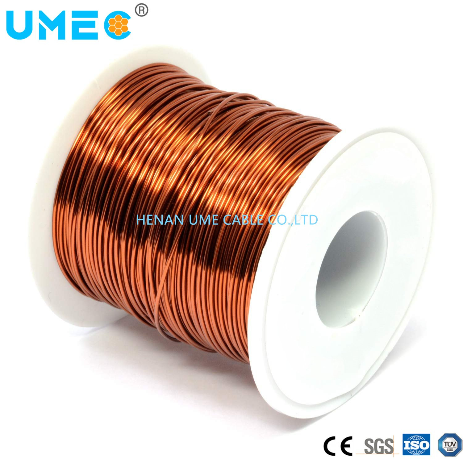 Fio de Enrolamento Alumínio Cobre Fio Magnético Enameled Winding Swg AWG Classe 130 180 200 220 IEC-60317 Fio de Cabo
