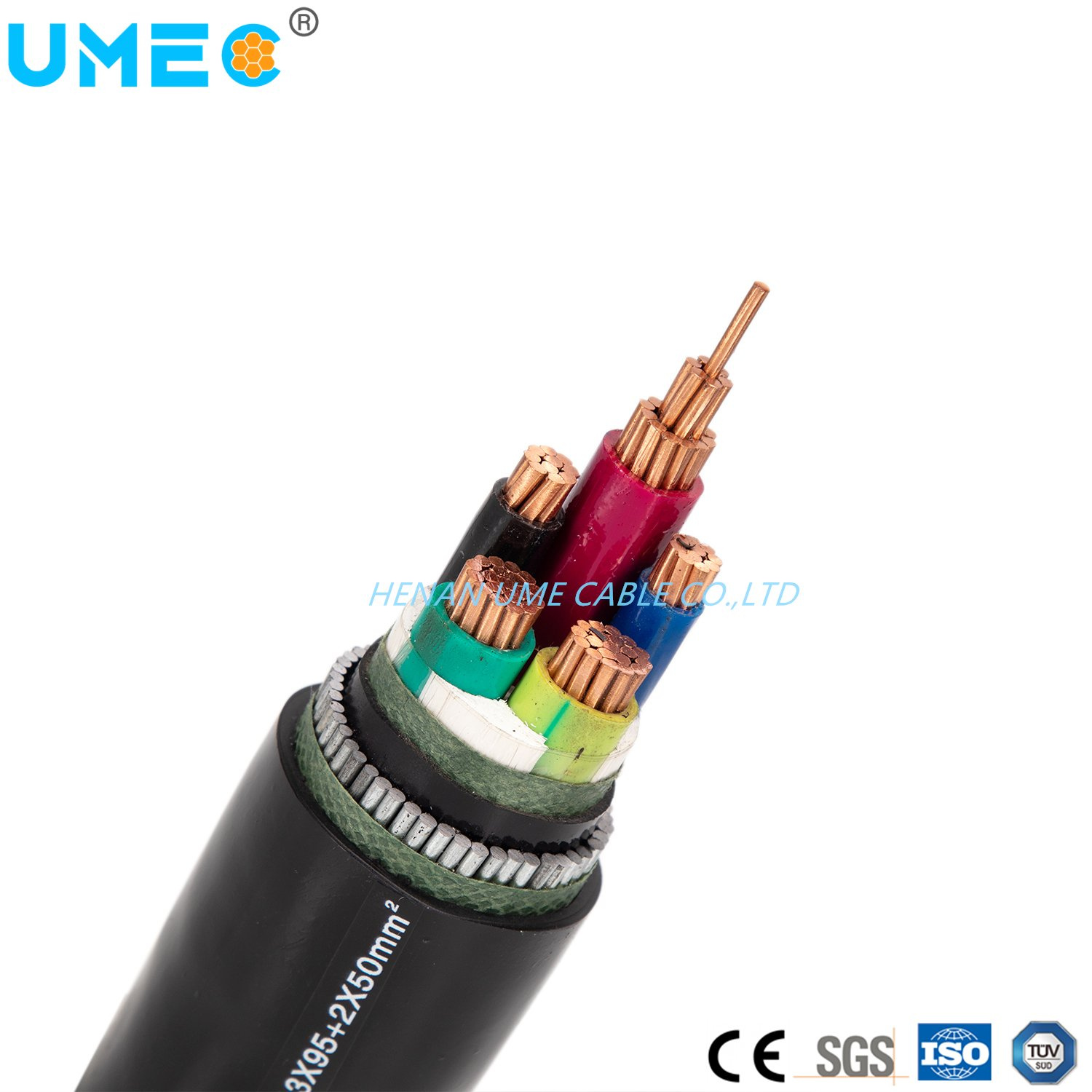Zr-Yjv Flame Retardant XLPE Insulated Cu Power Cable